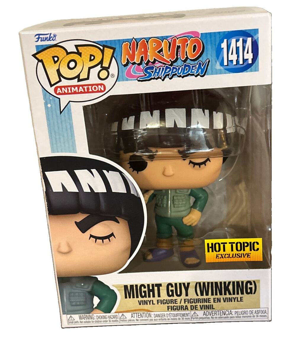 Funko Pop! Naruto Shippuden Might Guy Winking #1414 Hot Topic Exclusive New